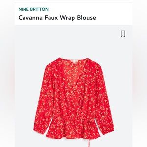 NINE BRITTON
Cavanna Faux Wrap Blouse